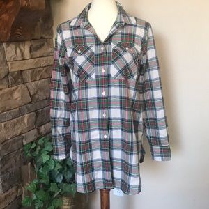 J. Crew Black Label Plaid Button Up Size 4